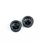 NXUSA-EVOAWD-F Nexx Racing “JUD” threaded carbon-fiber reinforced EVO AWD Flanged Front Wheels (2) pcs for Mini-Z (Black)