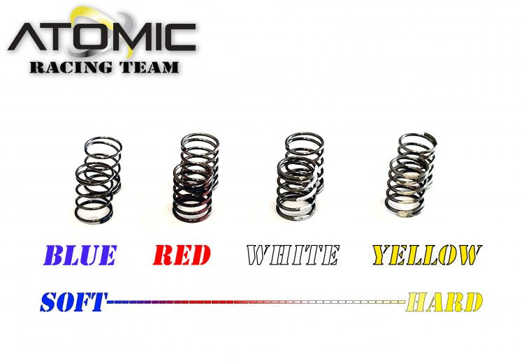 Atomic Racing BZ3 Rear Spring (1 Blue, 2 Red, 3 White, 4 Yellow)