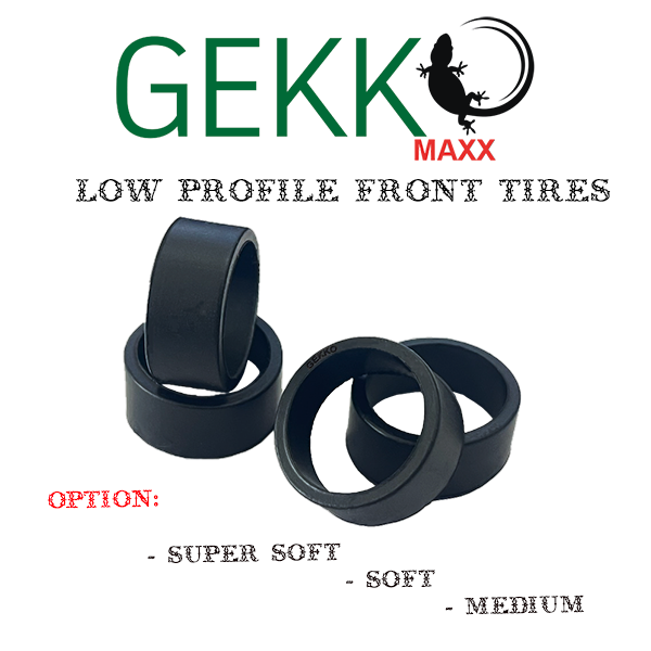 GKM-014 Gekko Maxx Low Profile Front Tires F8.5 (4pcs)