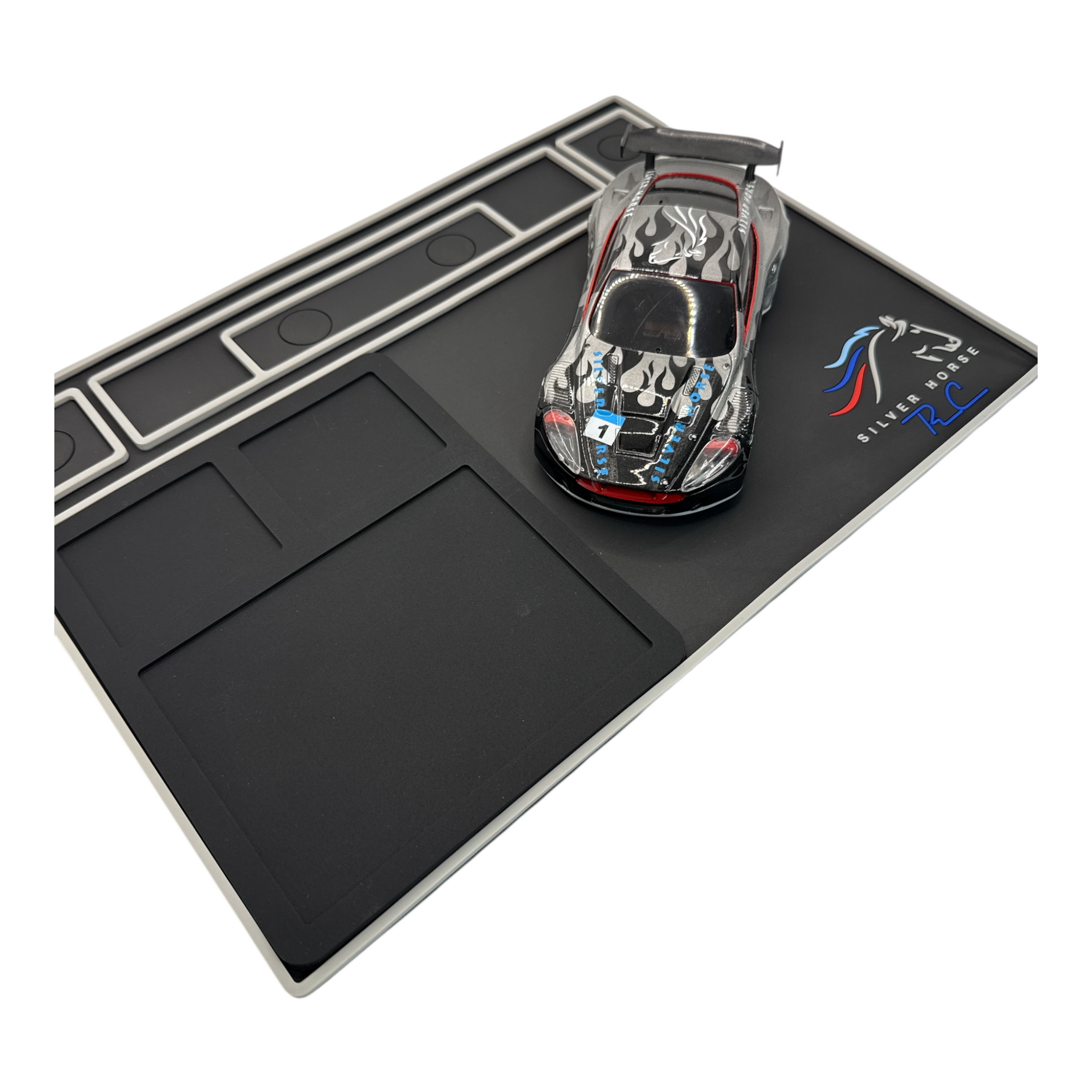 Silver Horse RC Pit Mat V2! Includes nesting high heat solder mat!