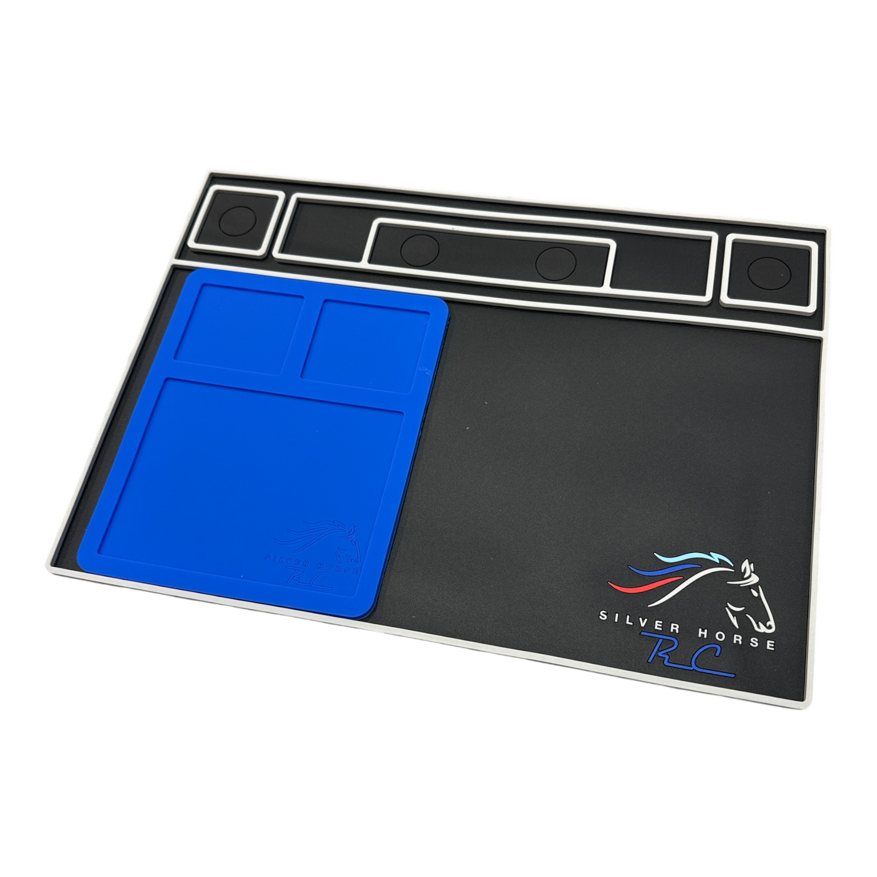 Silver Horse RC Pit Mat V2! Includes nesting high heat solder mat!