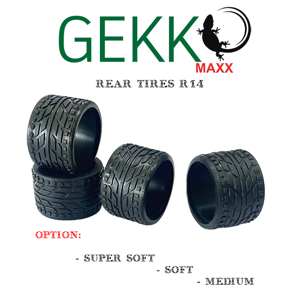 GKM-016 Gekko Maxx Rear Tires R14  (4pcs)