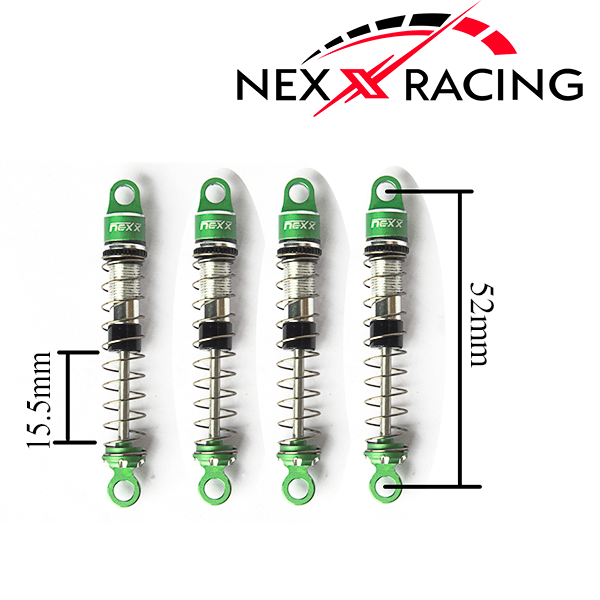 NX-403- Nexx Racing Oil Shock (4 pcs) for 1/24 AX24