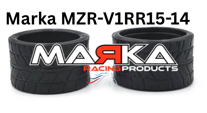 MZR-V1RR 05,10,15,20,25 14mm Rear Tire Marka V1 Mini-Z RCP Rubber Rear Radial Tire (1 Pair)