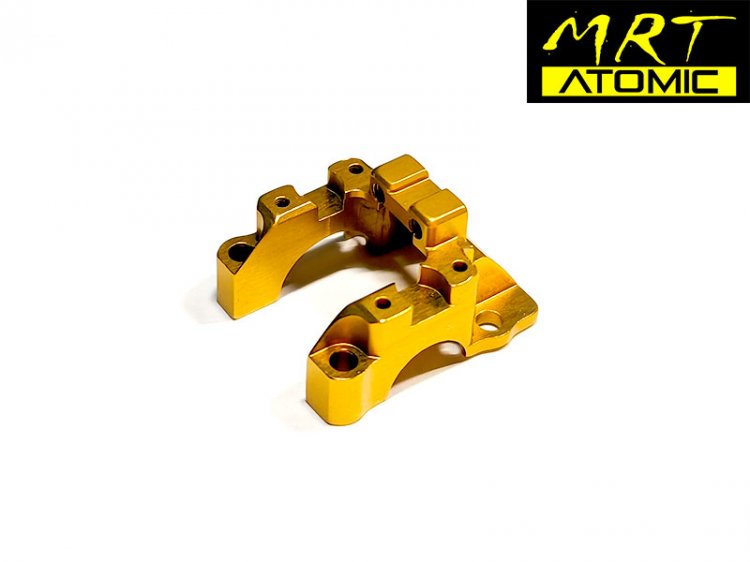 Atomic Racing MRTP-UP09 DIFFERENTIAL BULKHEAD, Rear, Aluminum, GOLD