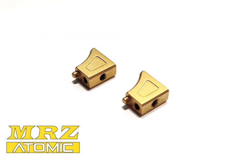 Atomic Racing SERVO BLOCKS, Aluminum, GOLD & BLACK MRZ, SZ2, BZ3 & MRT