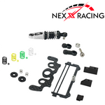 NXUSA-300-62, Combo Dual Spring Damper Oil Shock Front Spring Conversion Specter Black, Blue, Red, Purple and Silver