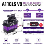AGFRC - A11CLS V3 SERVO (Black - 25T Spline)