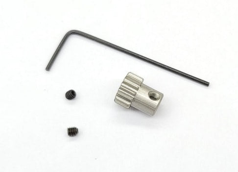 Alu. hard coated 64 pitch pinion 16T