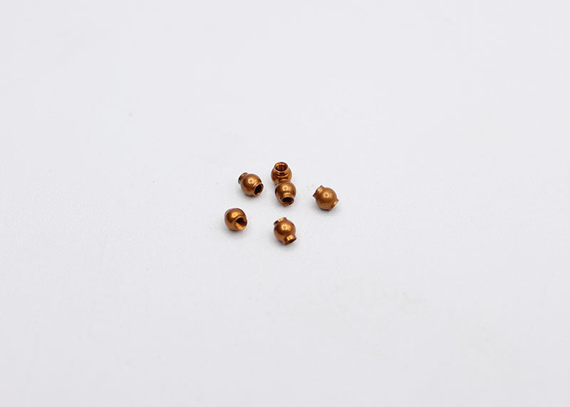 RX28 7075 T6 MACHINED ALUMINUM HARDCOATED 3.5mm PIVOT BALLS (6pcs)