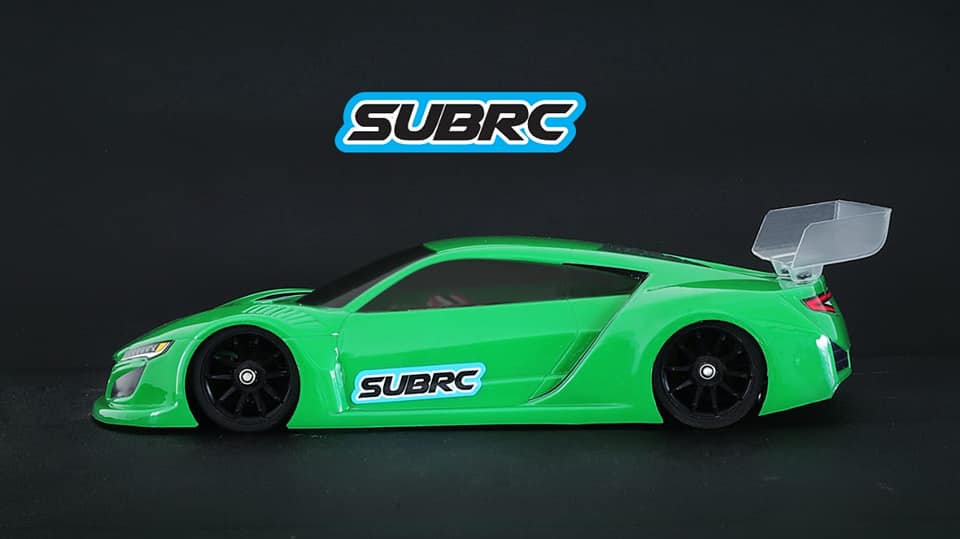 SUBRC - 1/28 LEXAN TOURING BODY NSX GT3 (98MM)