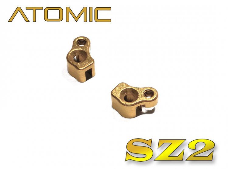 Atomic Racing SZ2-UP04 SHOCK EXTENDERS, Rear (2 Pcs) GOLD